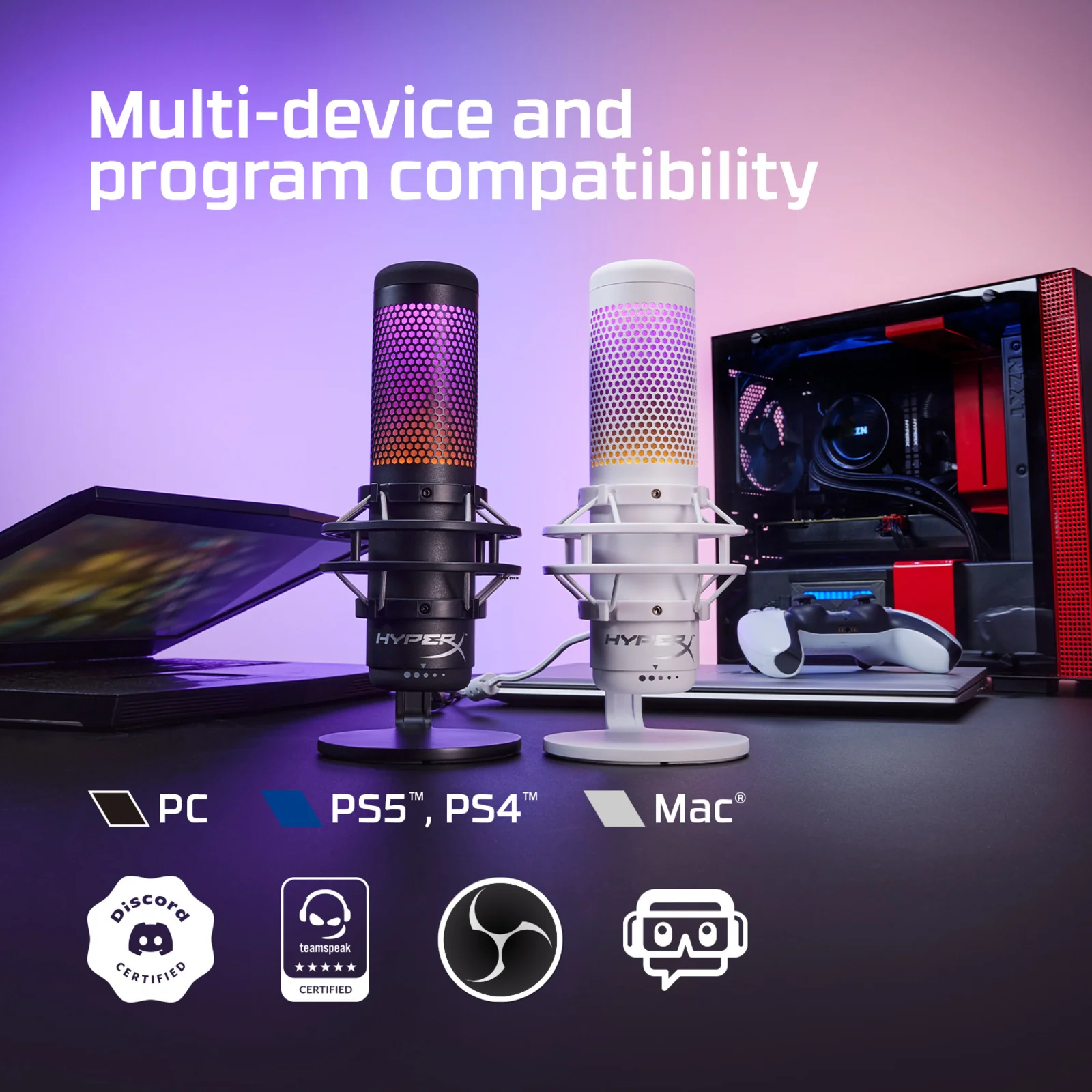 micrófono hyperx quadcast s